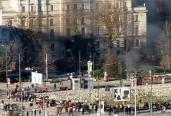Около 200 человек пострадали в Боснии в ходе массовых протестов