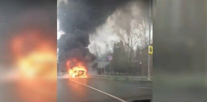 В московском тоннеле опять загорелся автобус