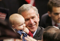Экс-президент США Джордж Буш впервые станет дедушкой