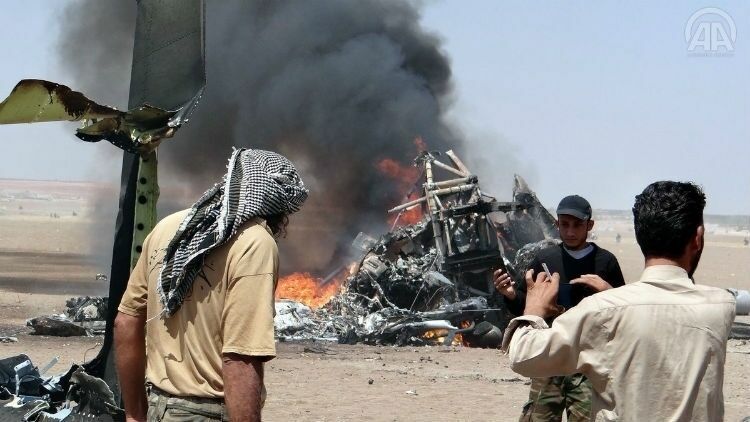 Боевики захватили тела пилотов сбитого в Идлиб Ми-8