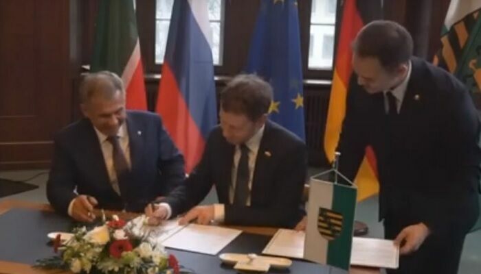 Татарстан подписал соглашение о межрегиональном сотрудничестве с Саксонией