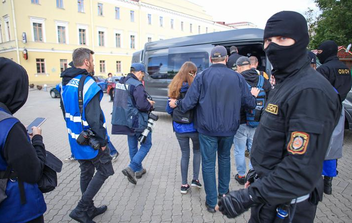 261 человека задержали в Минске 27 августа