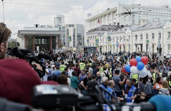 По несанкционированному шествию 31 августа в Москве возбудили административное дело