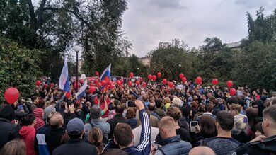 Митинг Навального в Красноярске.
