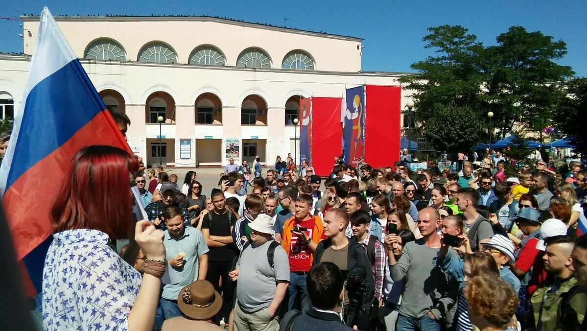 Митинг Навального во Владивостоке.