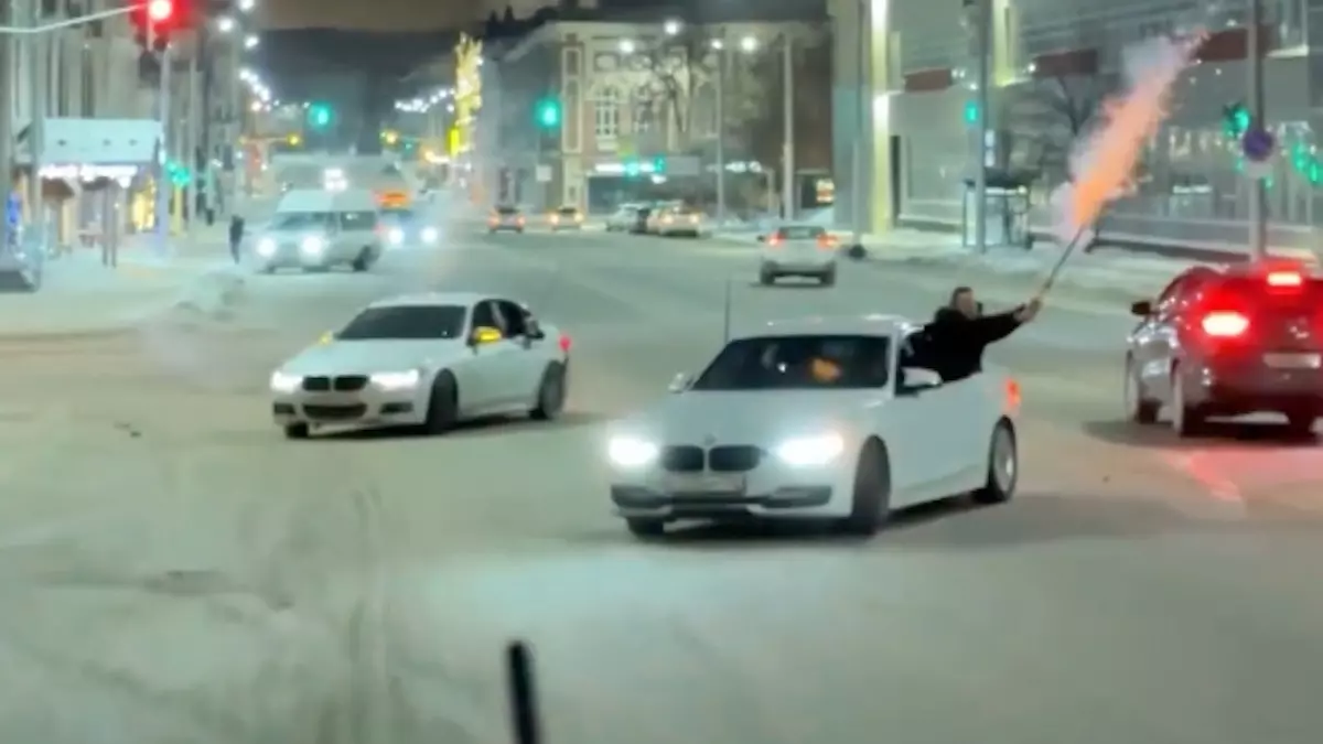 В Уфе блогеры разбили BMW, пытаясь сделать видео дрифта