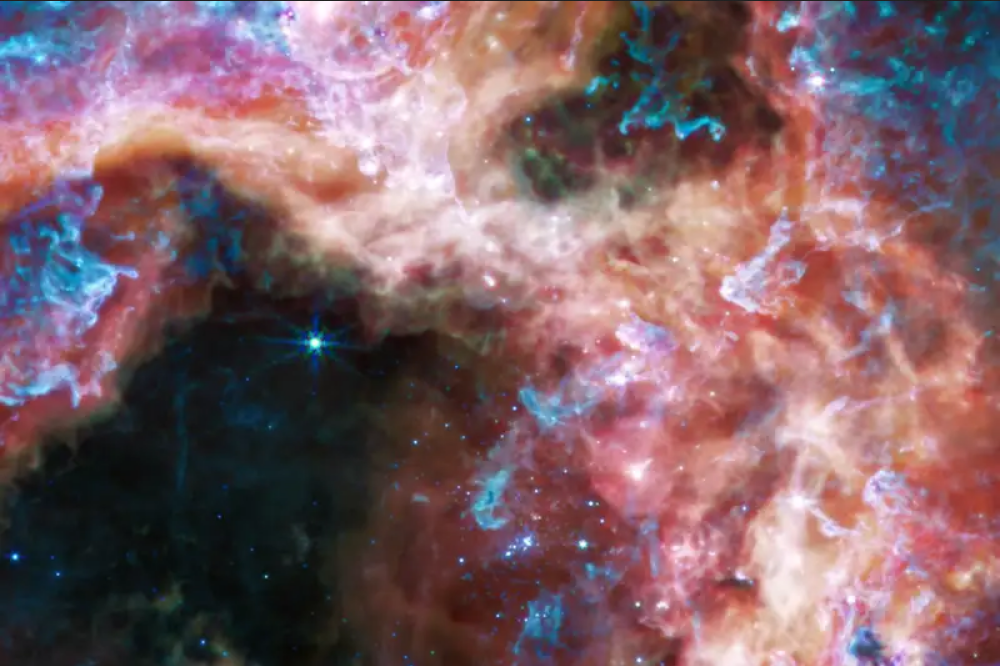 Космический телескоп «Джеймс Уэбб» показал «звездные ясли» в туманности Тарантул