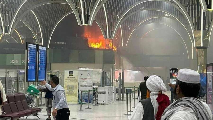 В международном аэропорту Багдада произошел пожар