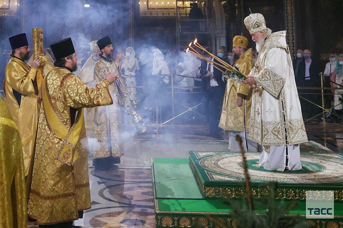 На рождественские богослужения  пришло в 10 раз меньше москвичей, чем в прошлые годы