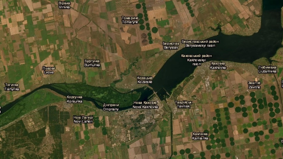 В районе Новой Каховки уровень воды поднялся на 5 метров