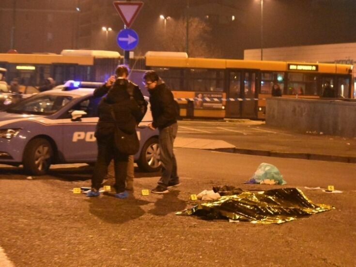 Появилось видео с места, где был убит берлинский террорист в Милане