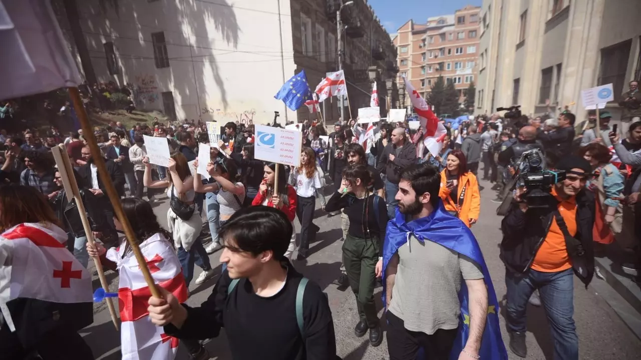 Грузины вновь протестуют против «русского» закона