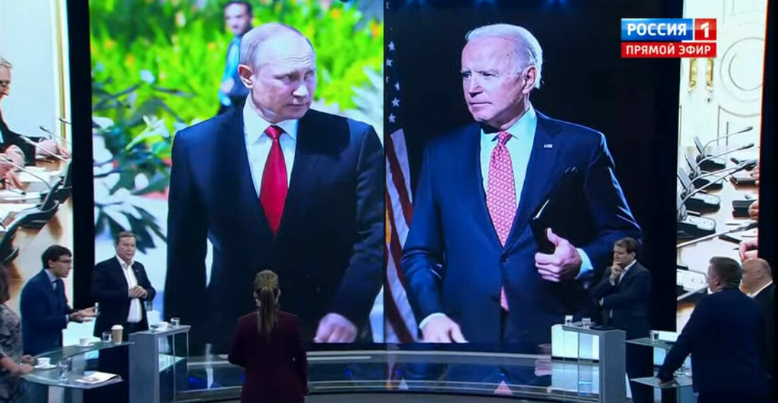Телевизор предложил Путину и Байдену все забрать и поделить