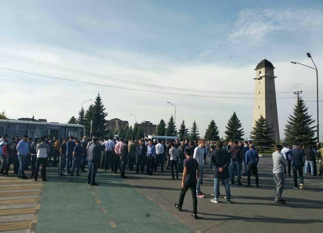 В Ингушетии вновь протестуют против договора о границе с Чечней