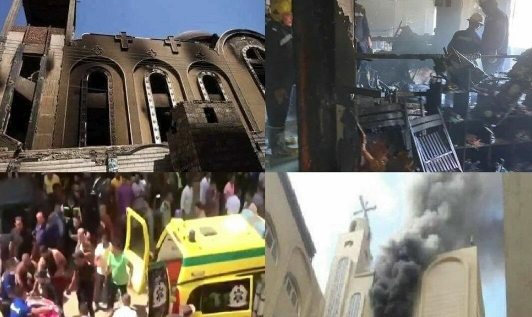 В церкви Египта произошел пожар: погибли более 30 человек