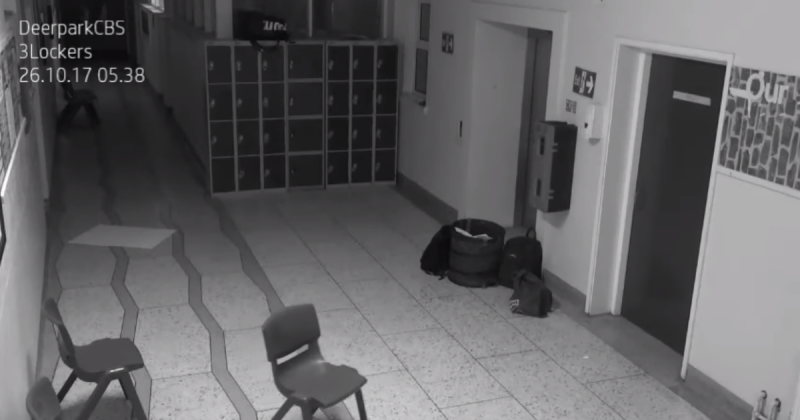 Шокирующие кадры полтергейста в ирландской школе (видео)