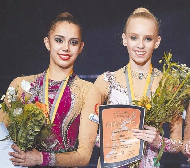 Многократные чемпионки мира по художественной гимнастике Яна Кудрявцева и Маргарита Мамун