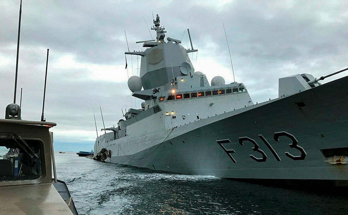 Опубликовано видео затонувшего фрегата ВМC Норвегии