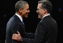 Обама и Ромни весело поужинали вместе на приеме у кардинала