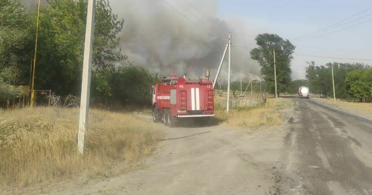 Площадь пожара в Ростовской области увеличилась до 136 га