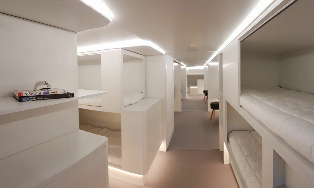 К 2020 году появятся пассажирские самолёты со спальнями и холлами