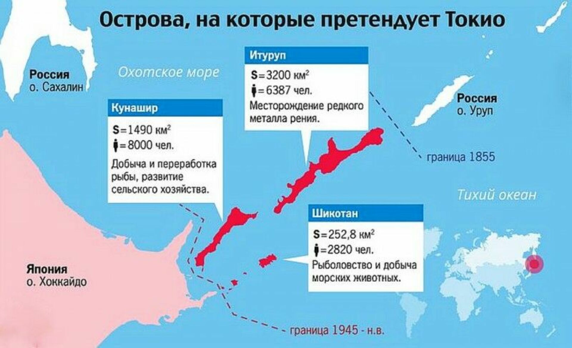 Какие острова хотят. Спорные острова с Японией на карте. Южные Курильские острова карта спорной территории. Курильские острова спорные территории между Россией и Японией. Острова Кунашир Шикотан Итуруп и Хабомаи на карте.