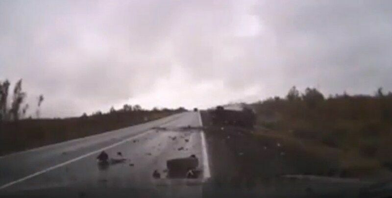 Опубликована видеозапись аварии, в которой пострадал генерал Сердюков