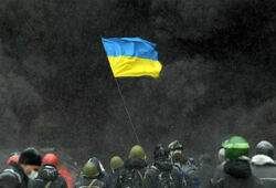 Противники Евромайдана устроили пикет у стен посольства США в Киеве