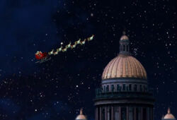 Минувшей ночью над Москвой и Питером пролетел Санта-Клаус